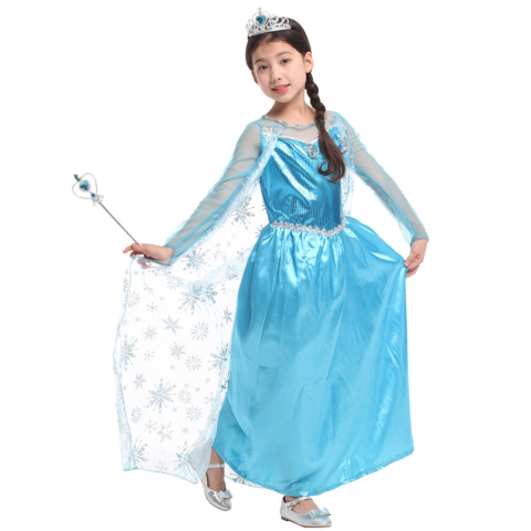 Strój Elsa LUX 120-130 cm