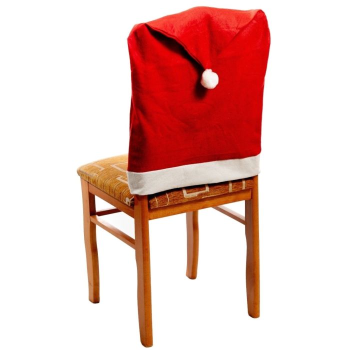 Pokrowiec na krzesło w kształcie czapki Mikołaja