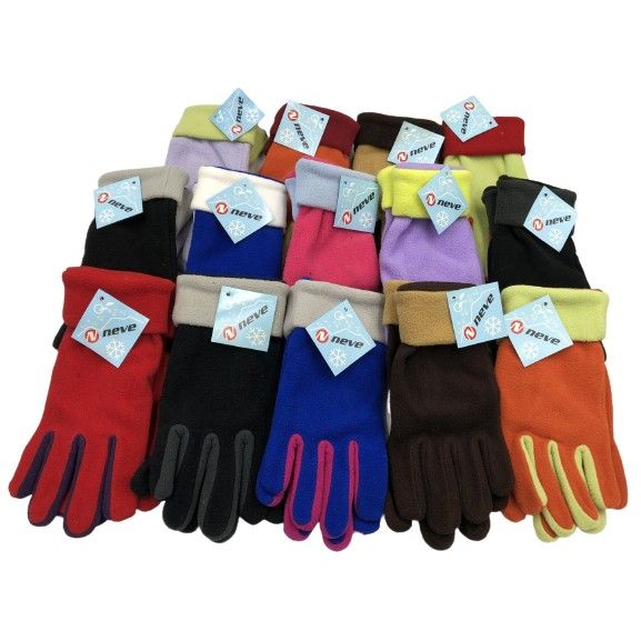 Rękawiczki pięciopalczaste polarowe Mix 5 szt
