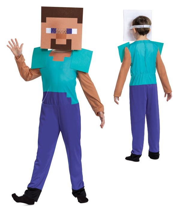 Strój Steve Minecraft z Gry 110-115 cm. (Oryginalny)